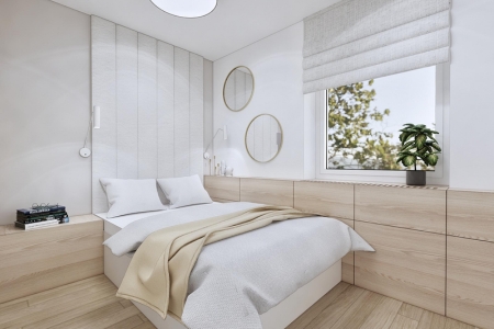 Projekt sypialni - styl nowoczesny minimalizm | Biuro Projektowe Ka Studio Lublin